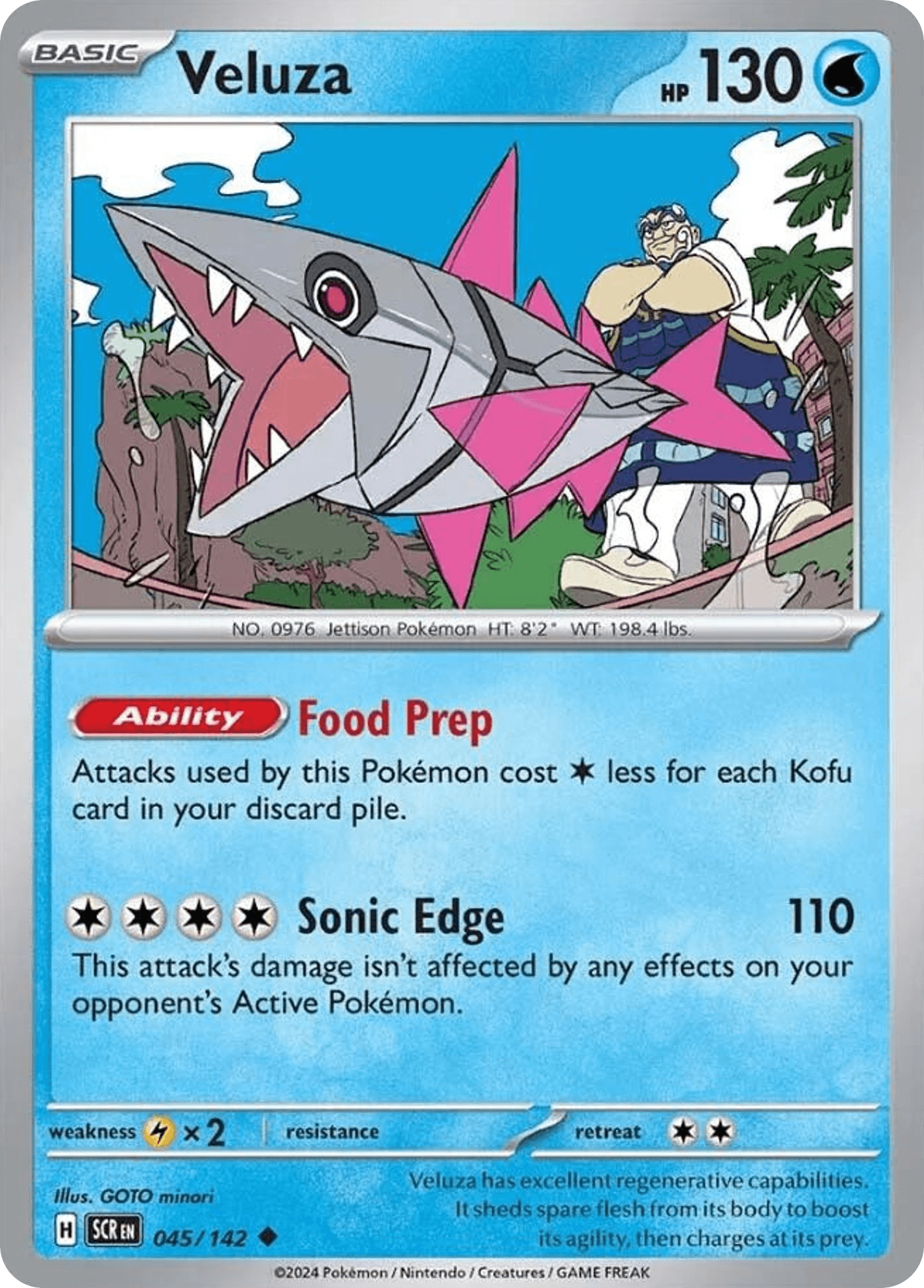 Veluza Pokémon card