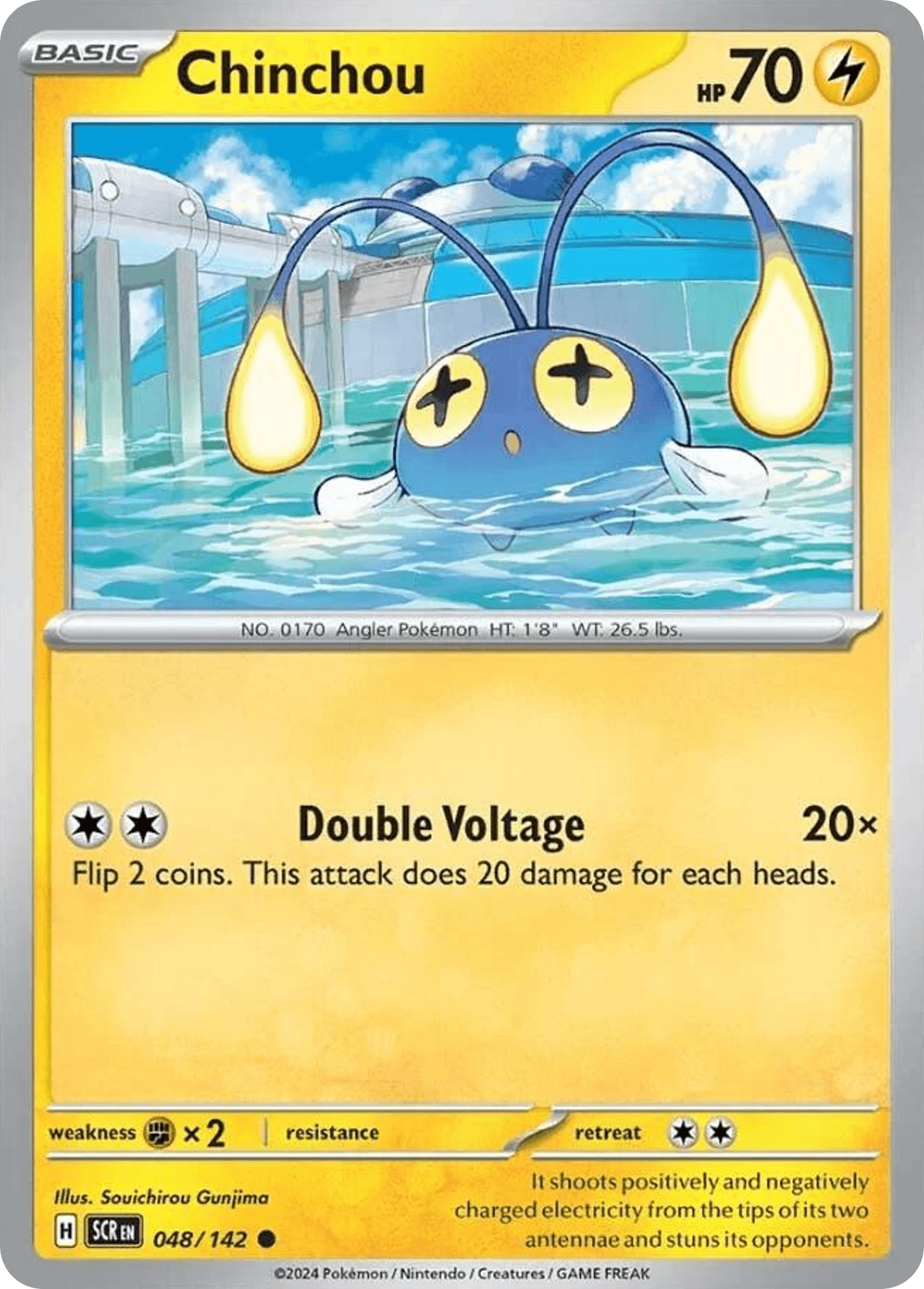 Chinchou Pokémon card
