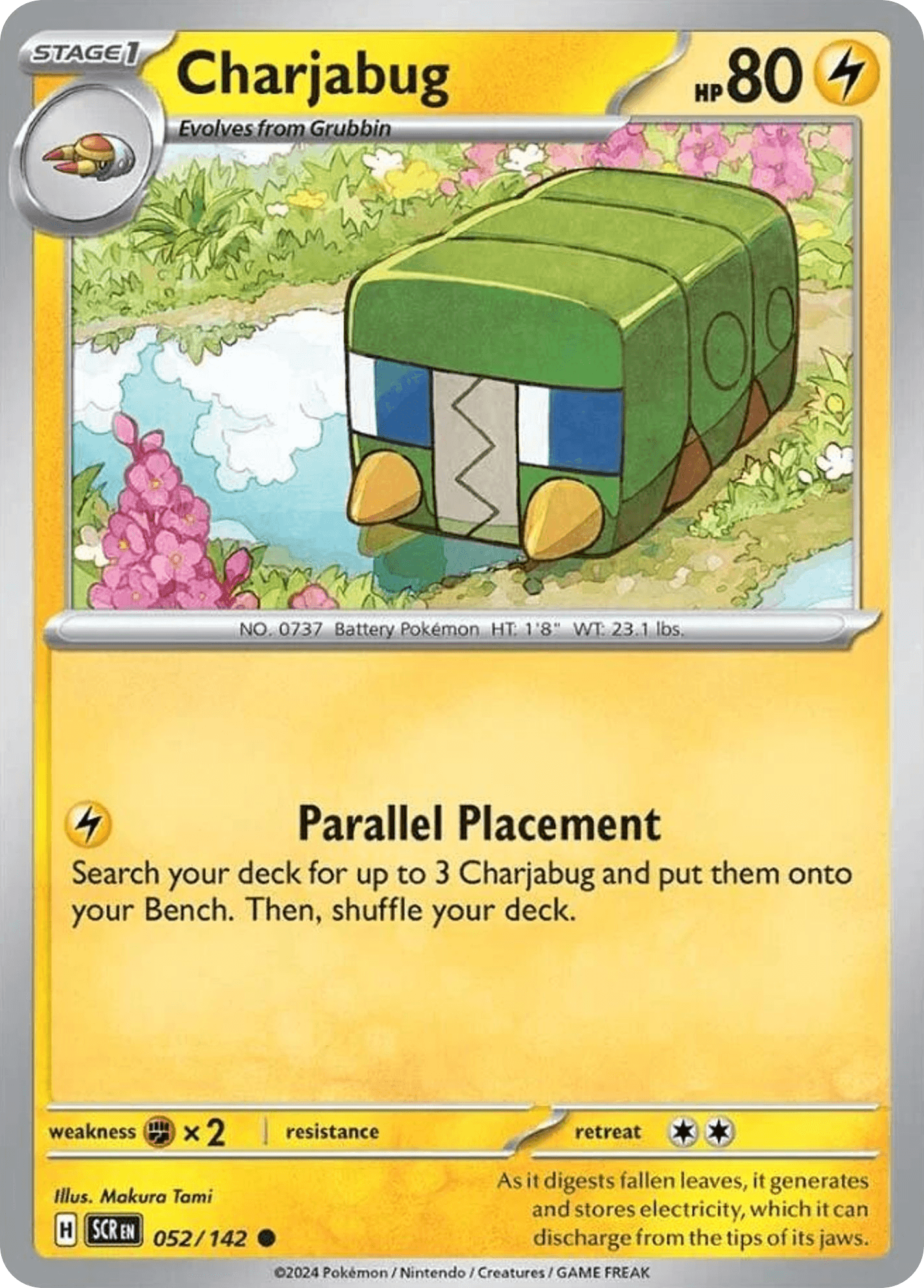 Charjabug Pokémon card