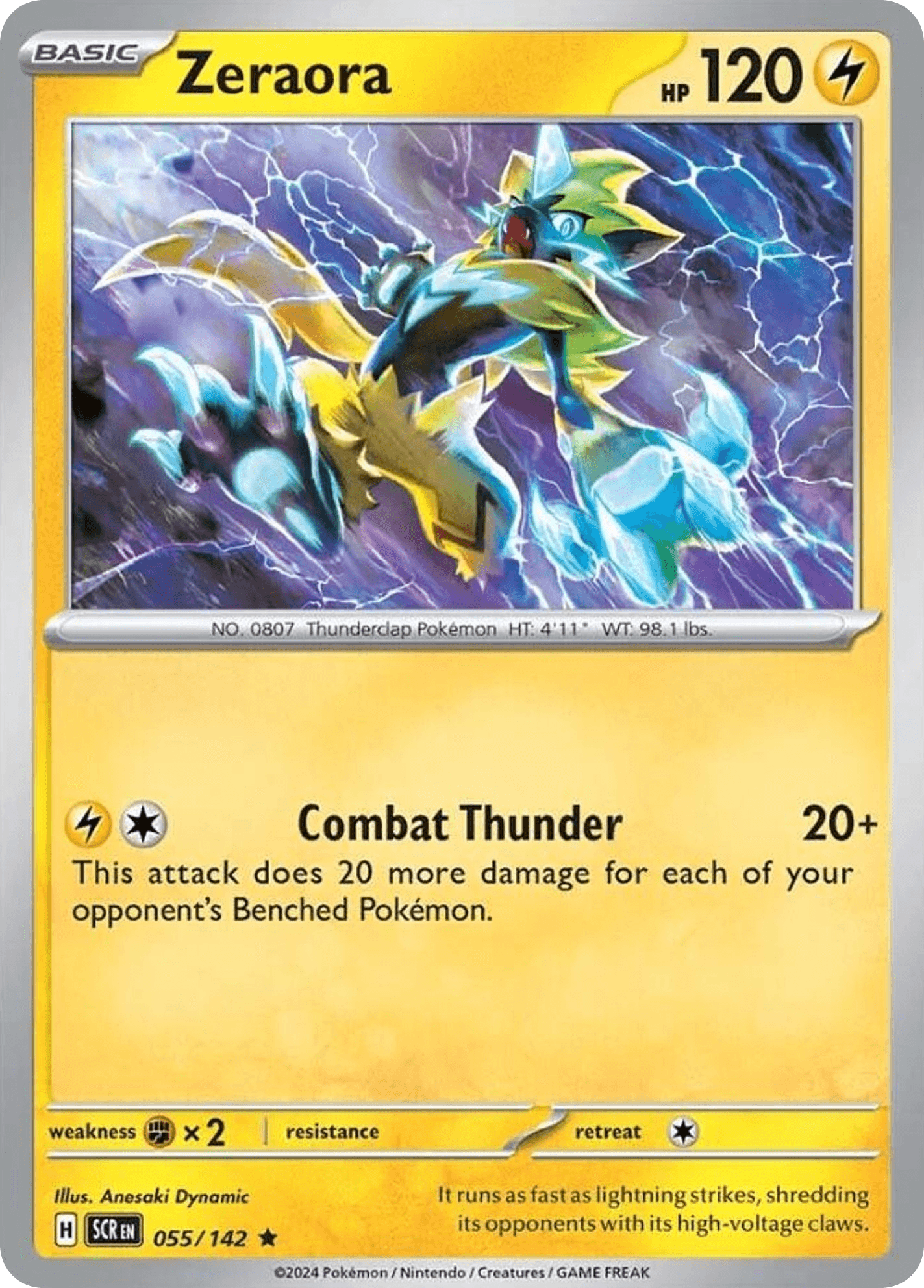 Zeraora Pokémon card