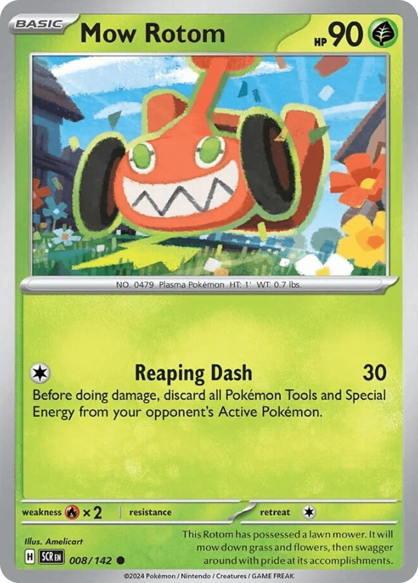 Mow Rotom Pokémon card