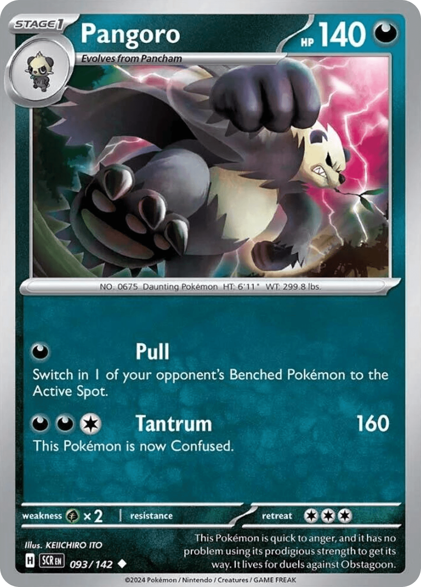 Pangoro Pokémon card