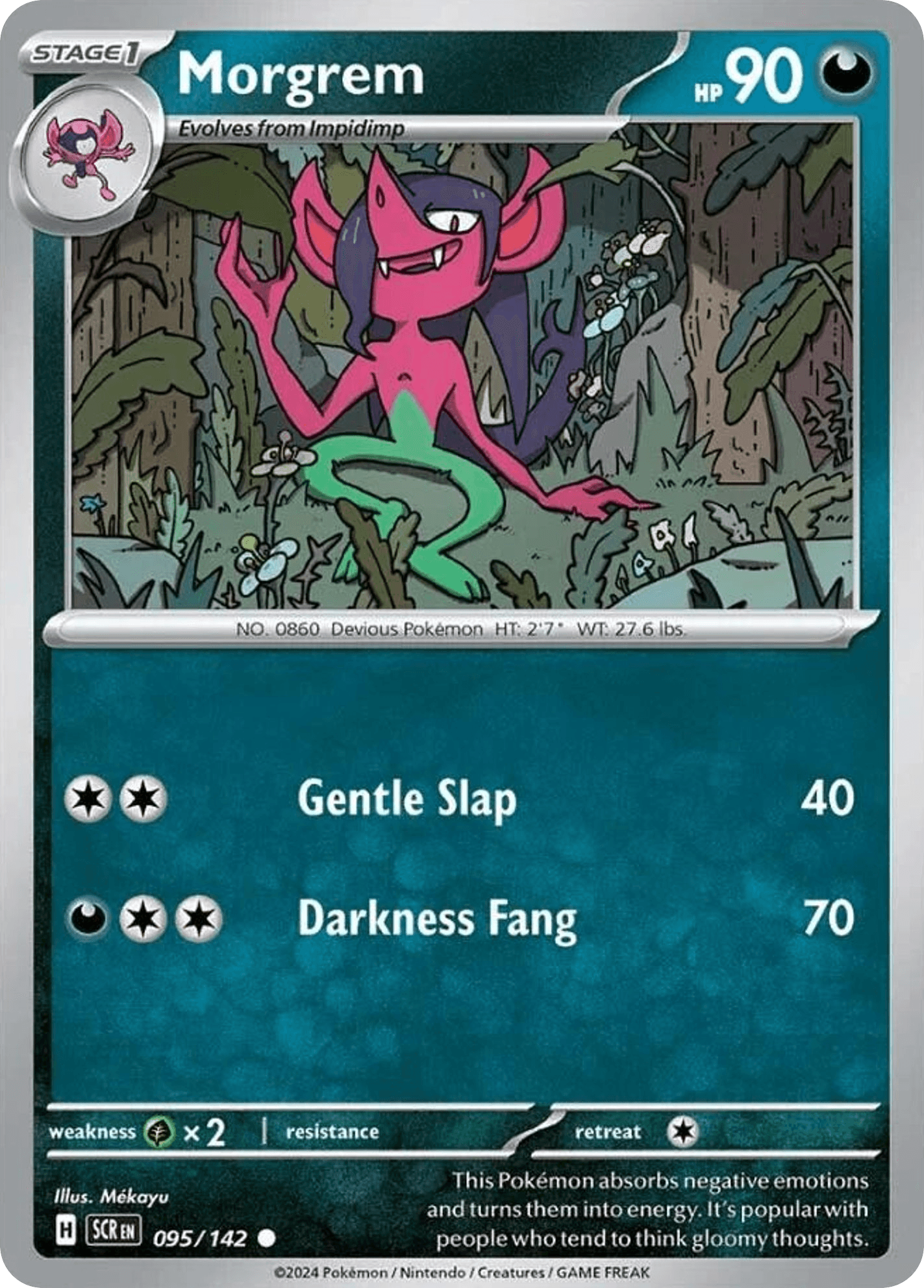 Morgrem Pokémon card