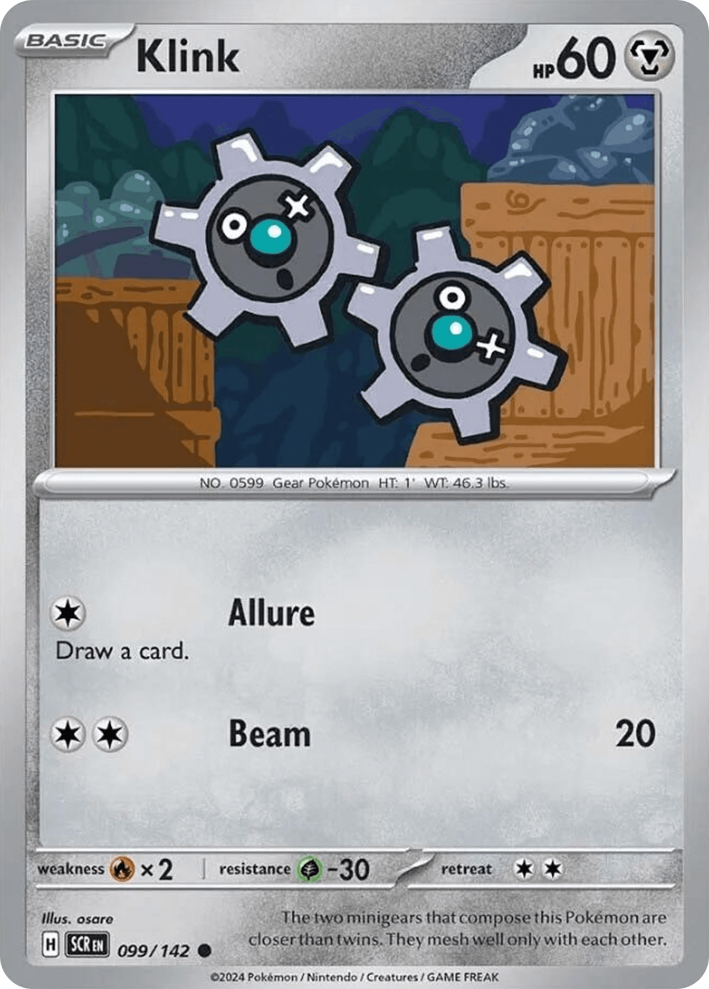Klink Pokémon card