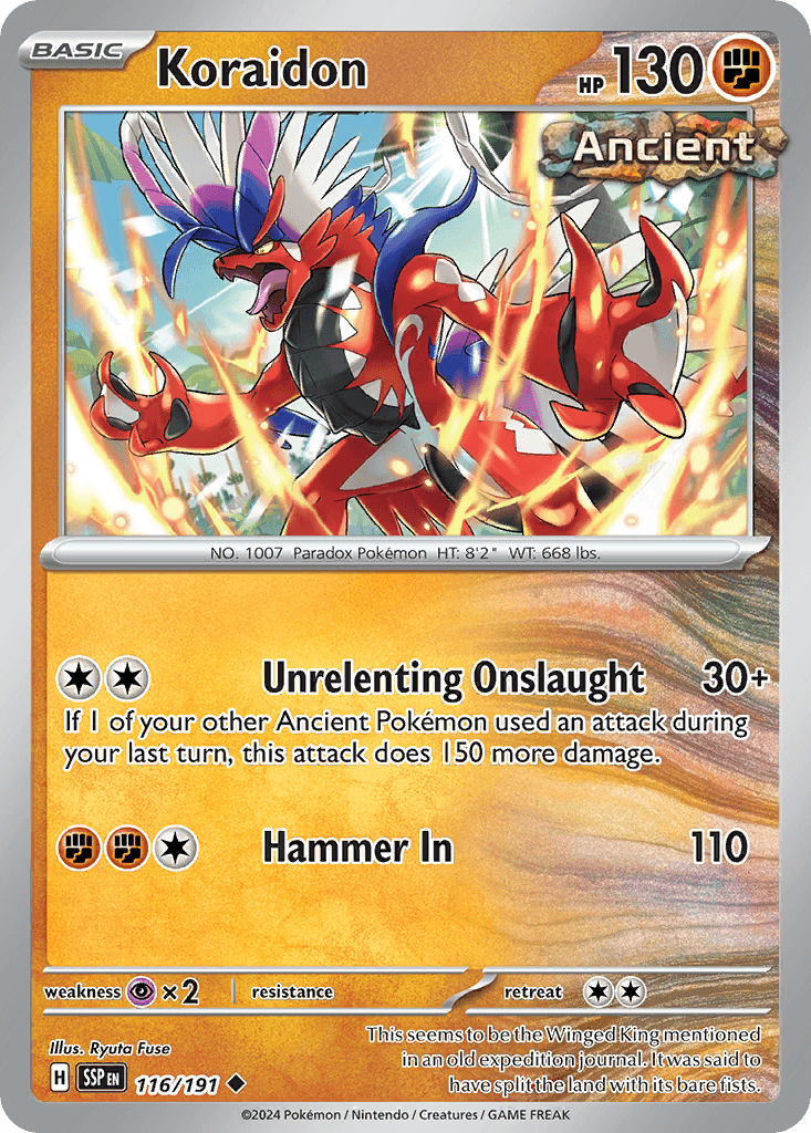 Koraidon Pokémon card
