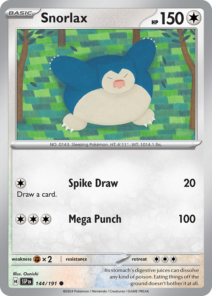 Snorlax from Surging Sparks