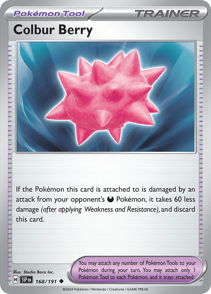 Colbur Berry Pokémon card