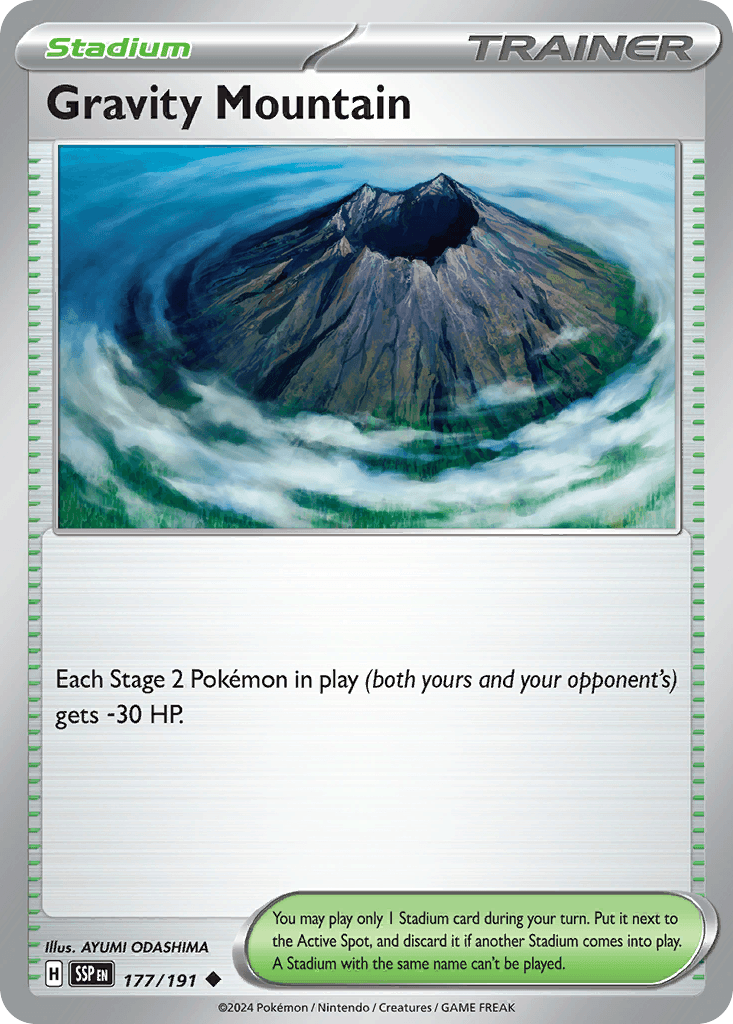 Gravity Mountain Pokémon card
