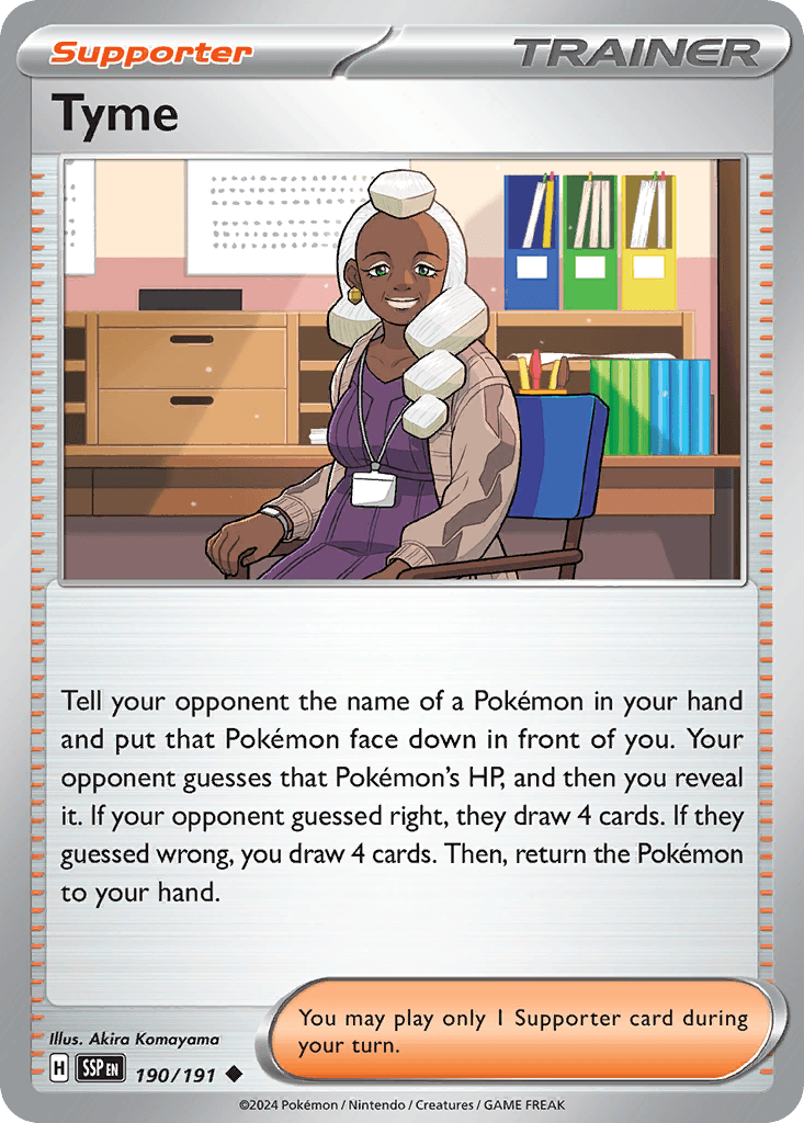Tyme Pokémon card