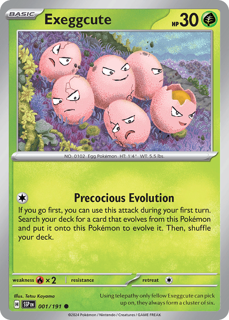 Exeggcute Pokémon card