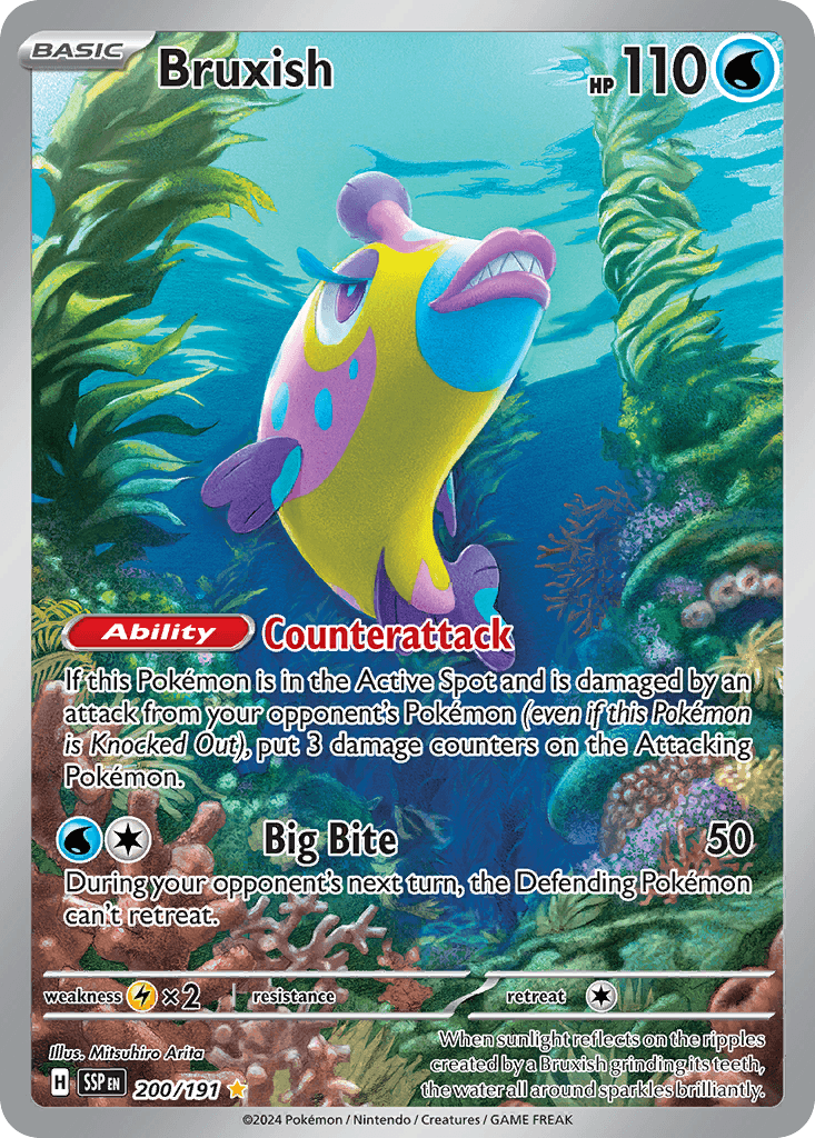 Bruxish Pokémon card