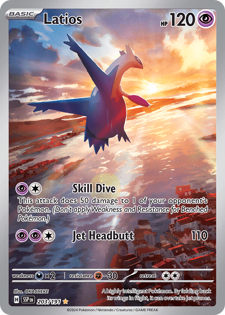 Latios Pokémon card