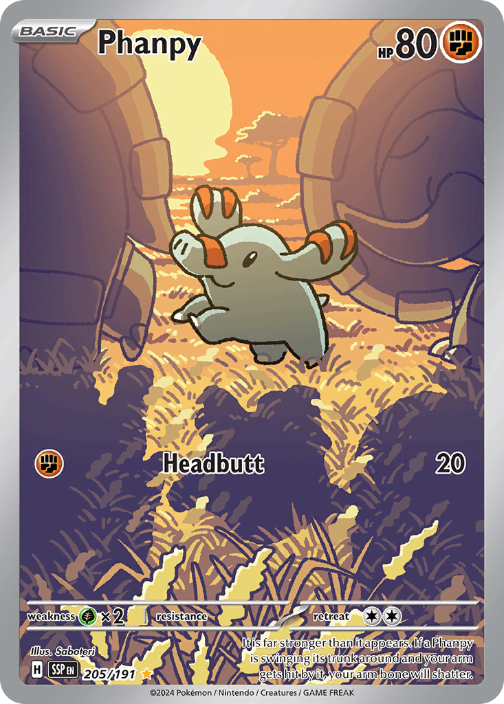 Phanpy Pokémon card