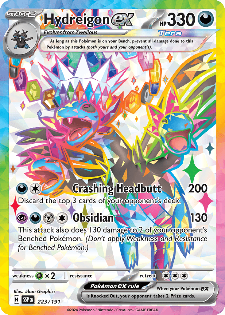 Hydreigon ex Pokémon card