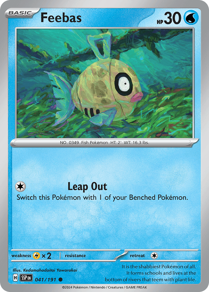Feebas Pokémon card