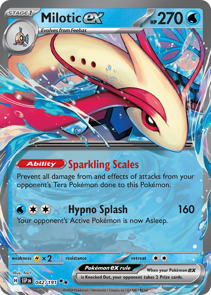 Milotic ex Pokémon card