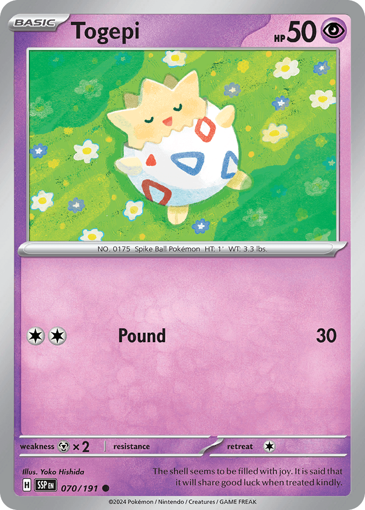 Togepi Pokémon card