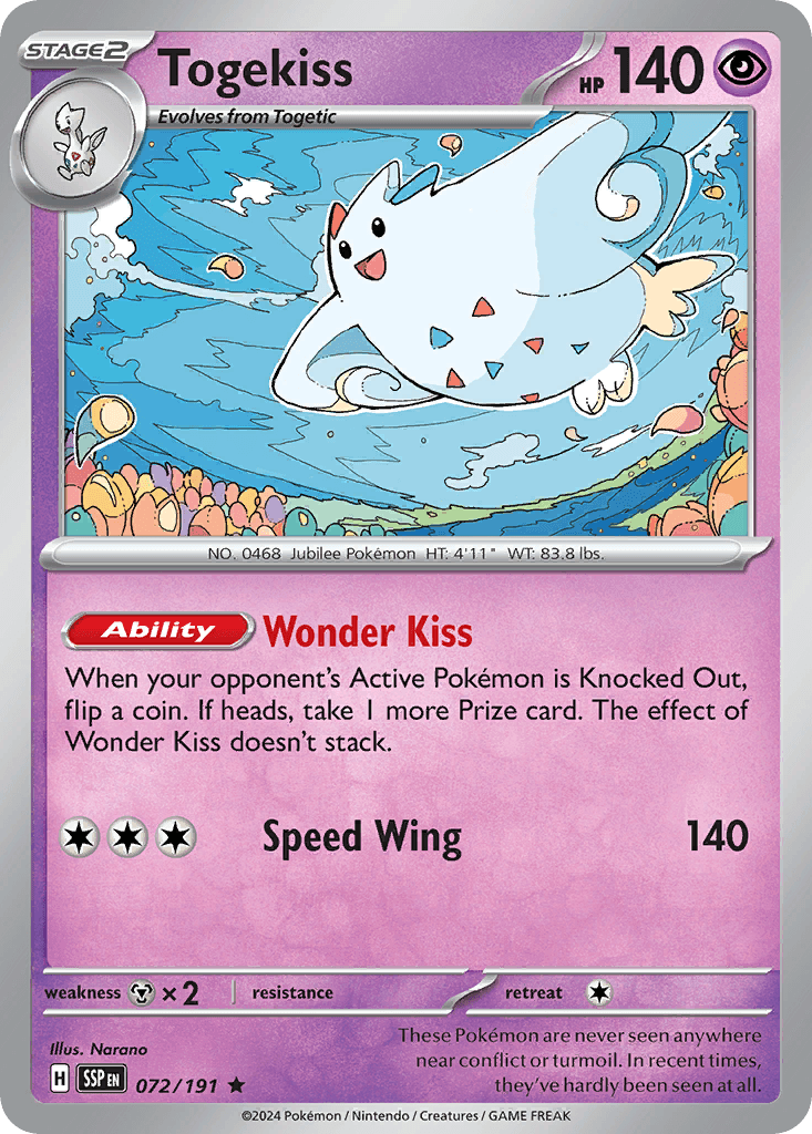 Togekiss Pokémon card