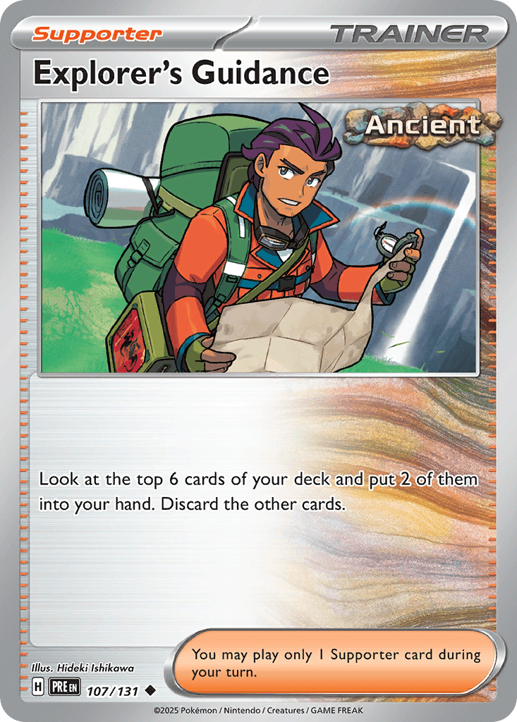 Explorer's Guidance Pokémon card