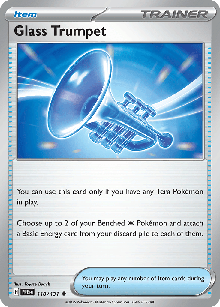Glass Trumpet Pokémon card