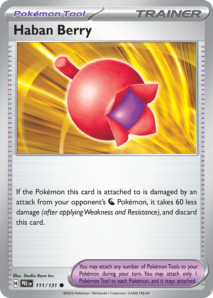 Haban Berry Pokémon card