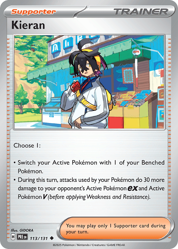Kieran Pokémon card