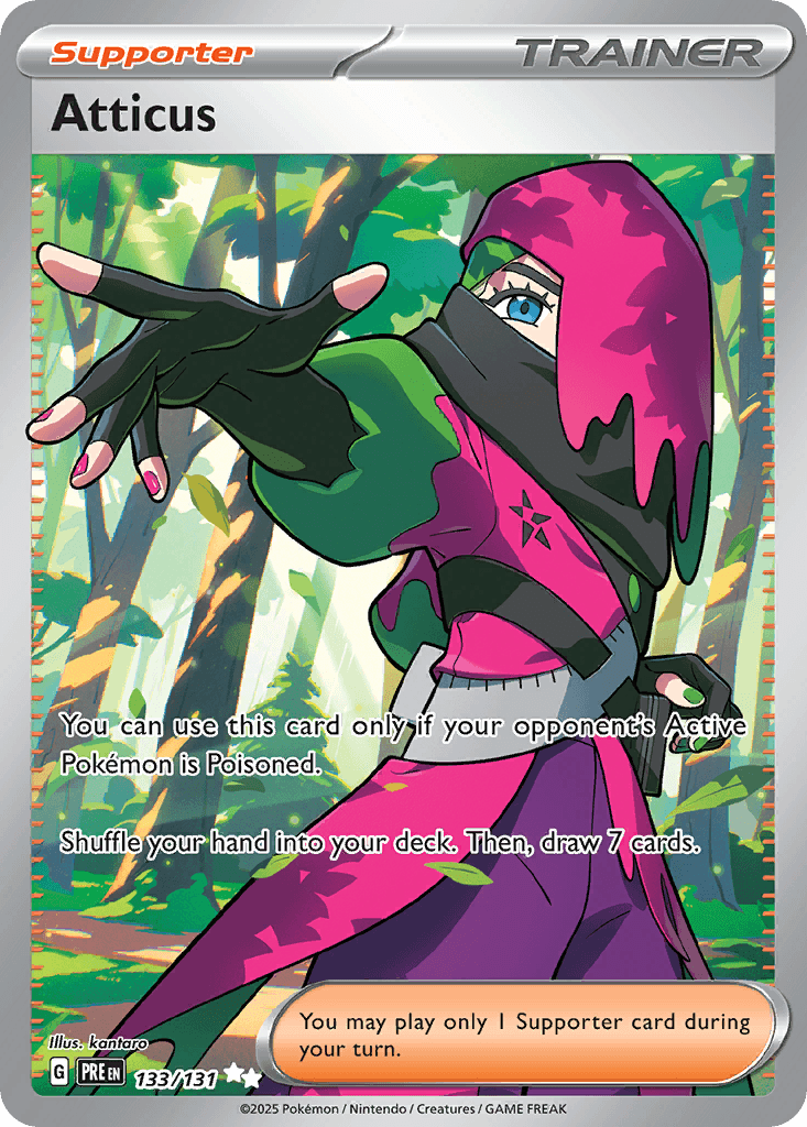 Atticus Pokémon card