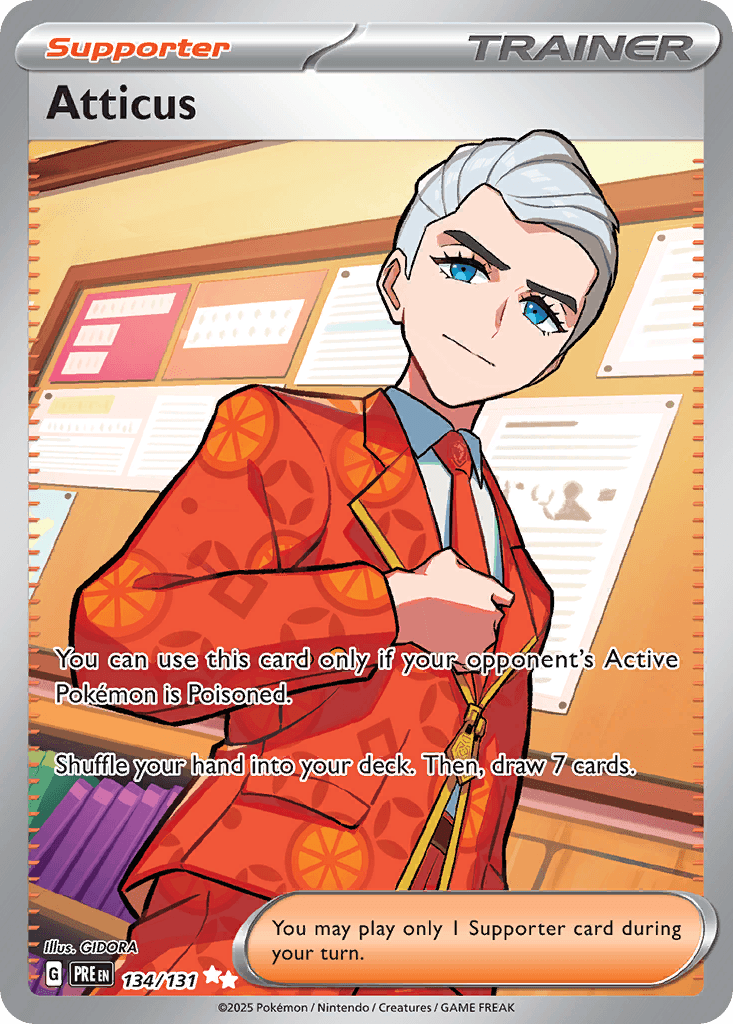 Atticus Pokémon card