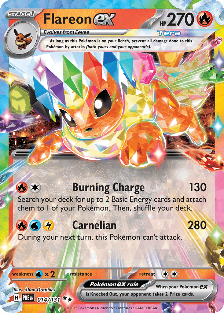 Flareon ex from Prismatic Evolutions