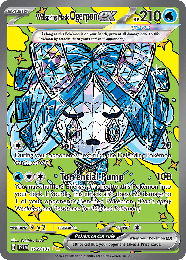Wellspring Mask Ogerpon ex Pokémon card