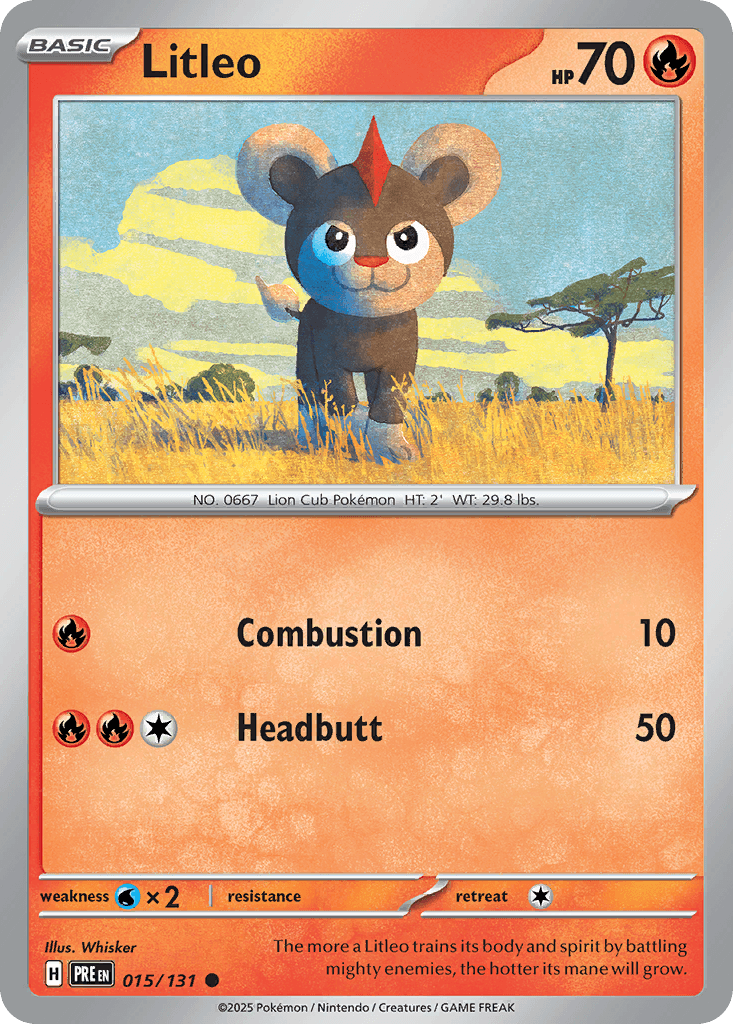 Litleo Pokémon card
