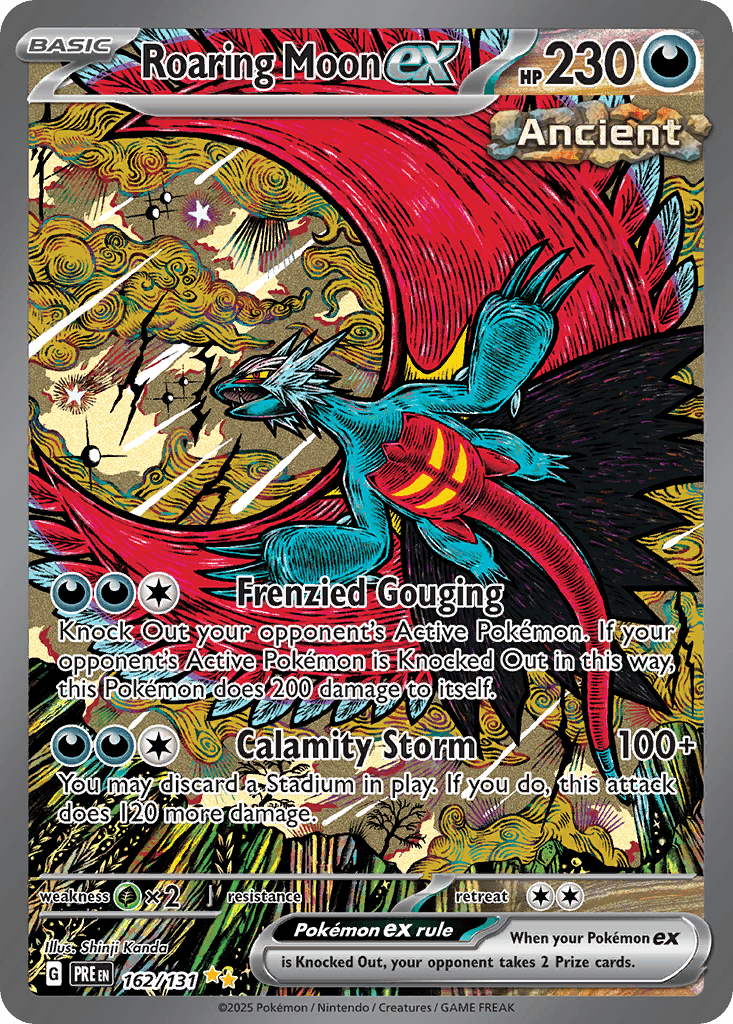 Roaring Moon ex Pokémon card