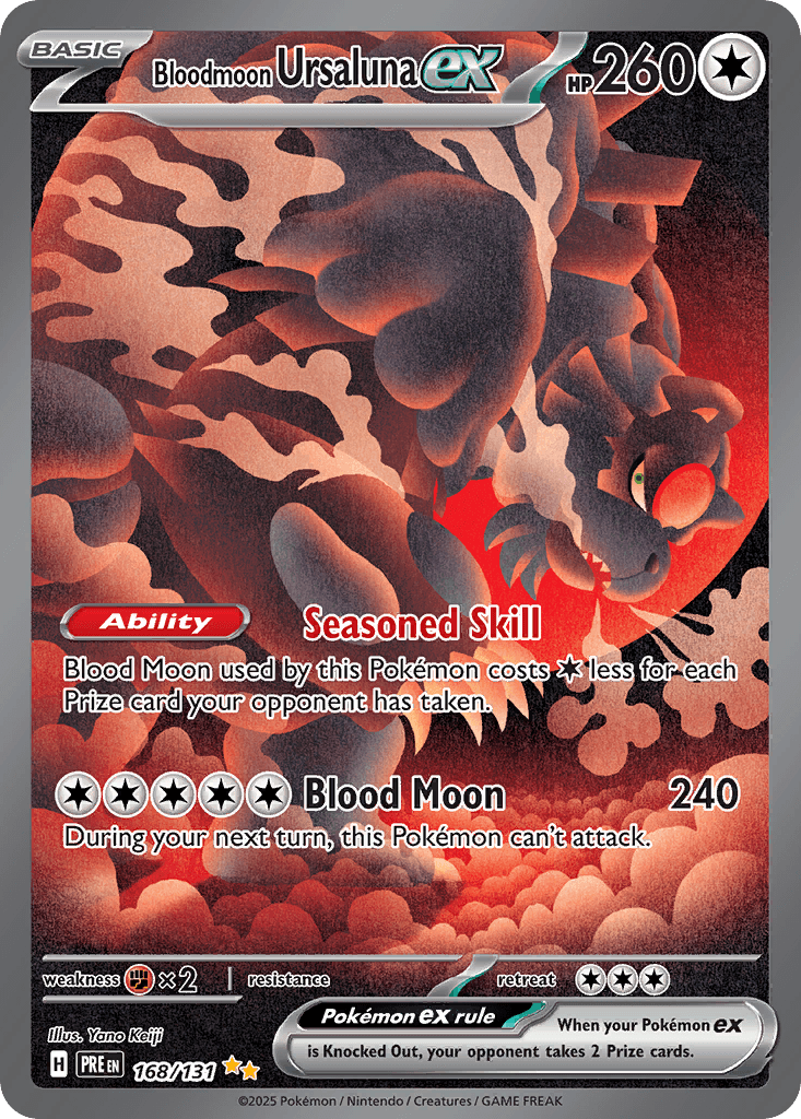 Bloodmoon Ursaluna ex Pokémon card