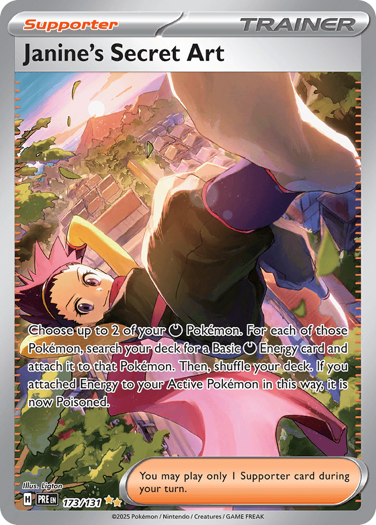 Janine's Secret Art Pokémon card