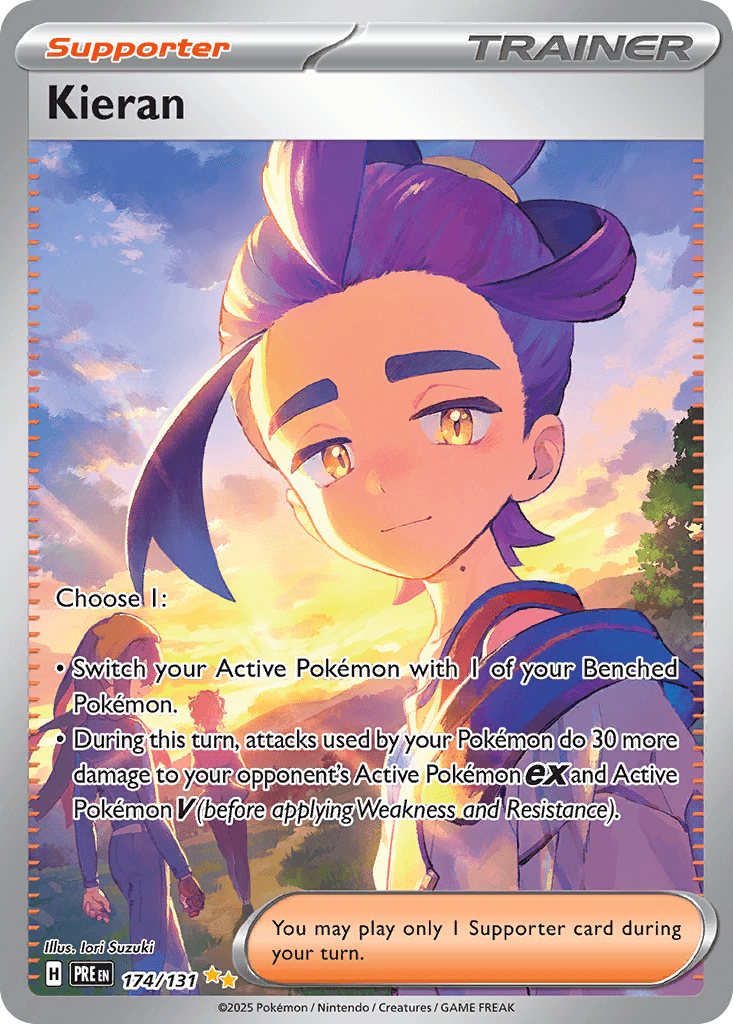 Kieran Pokémon card