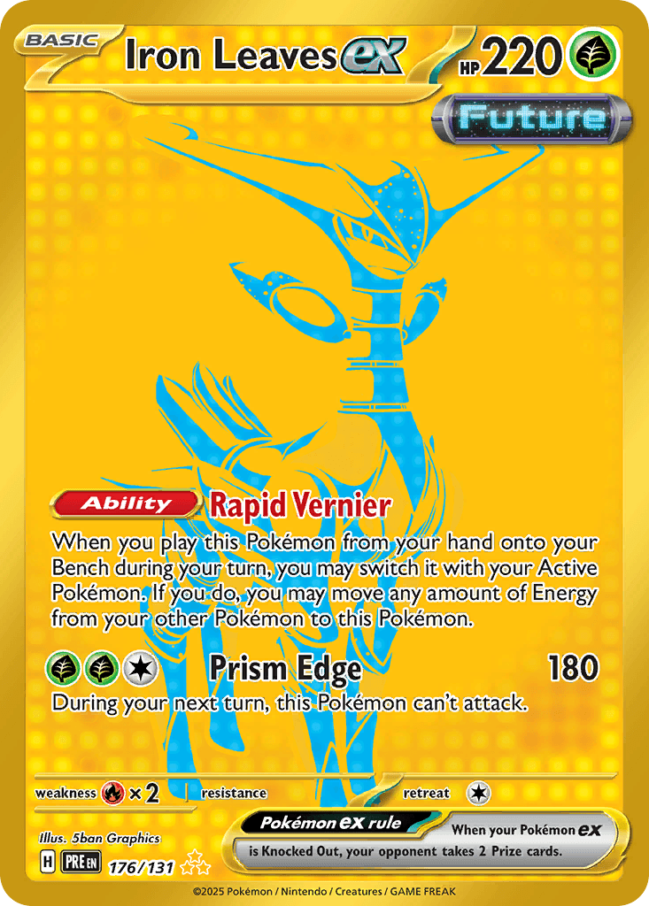 Iron Leaves ex Pokémon card