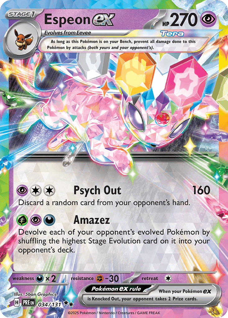 Espeon ex from Prismatic Evolutions