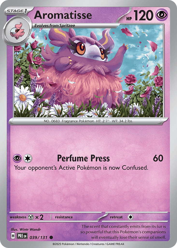 Aromatisse Pokémon card
