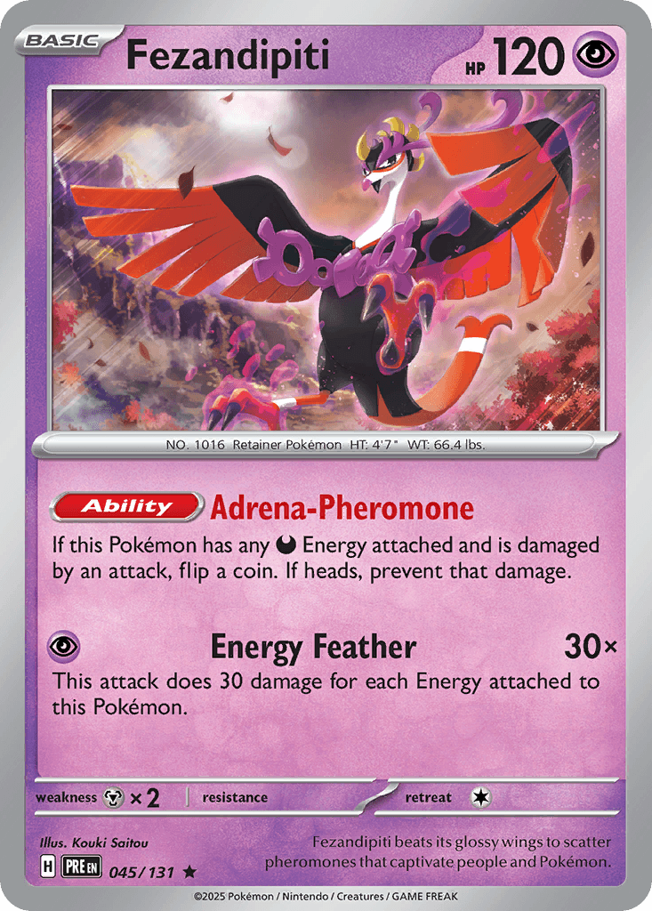 Fezandipiti Pokémon card