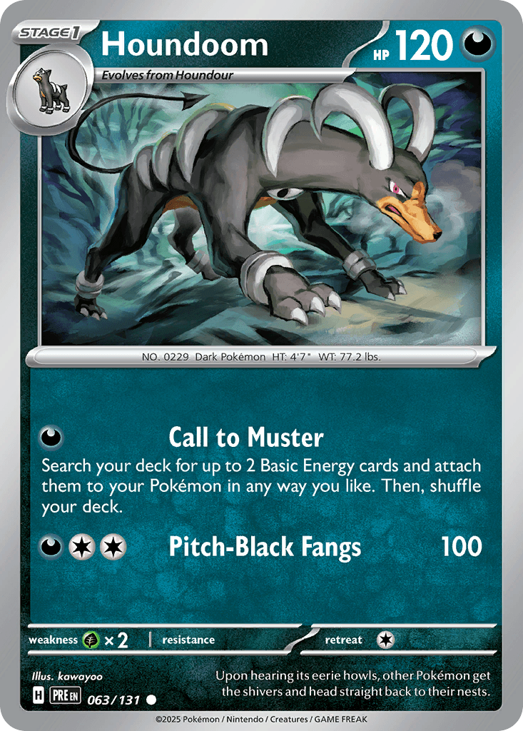 Houndoom Pokémon card
