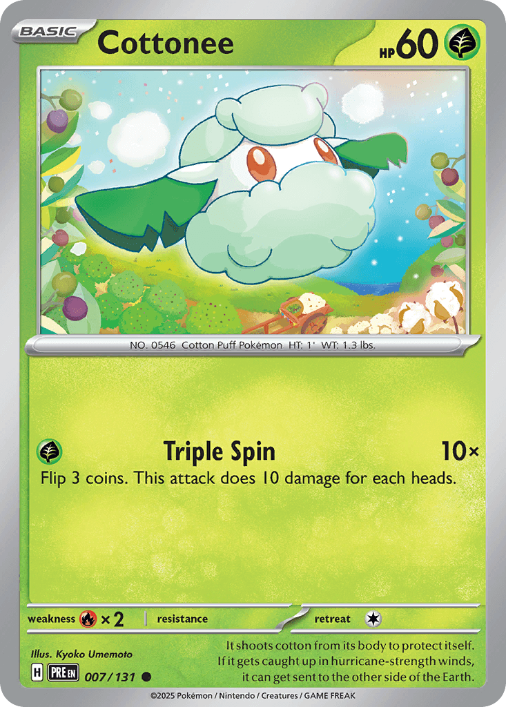 Cottonee Pokémon card