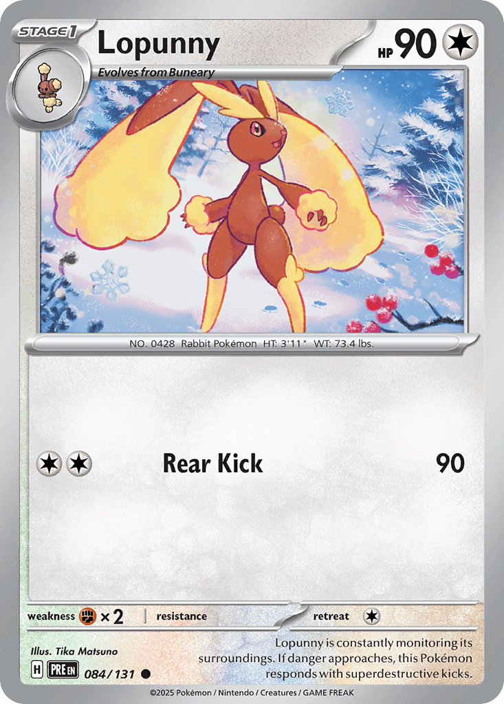 Lopunny Pokémon card