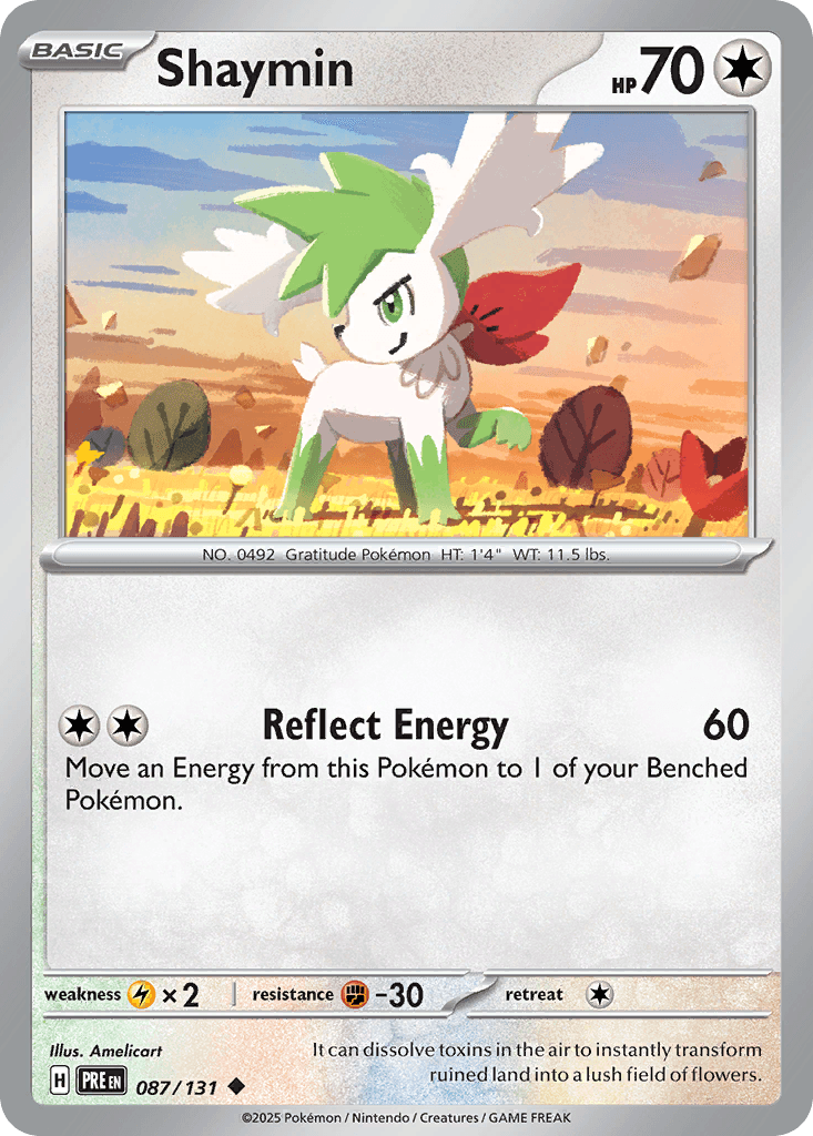 Shaymin Pokémon card