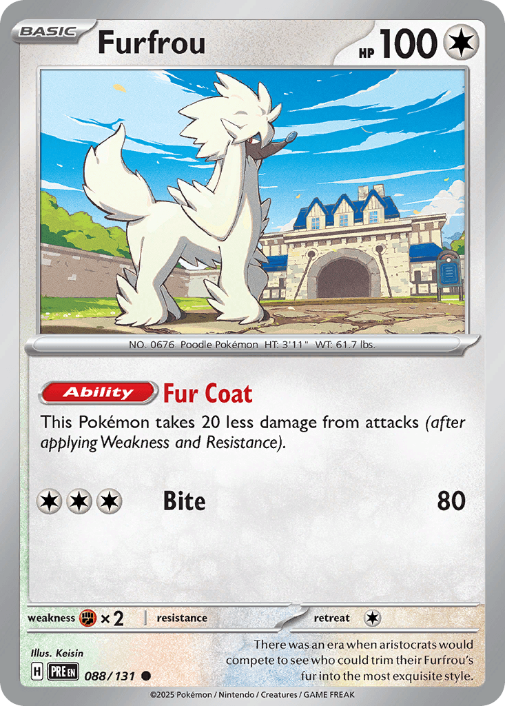 Furfrou Pokémon card