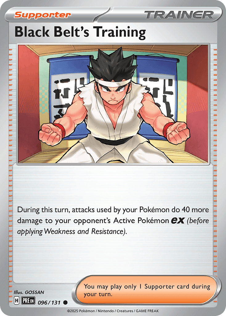 Black Belt's Training Pokémon card