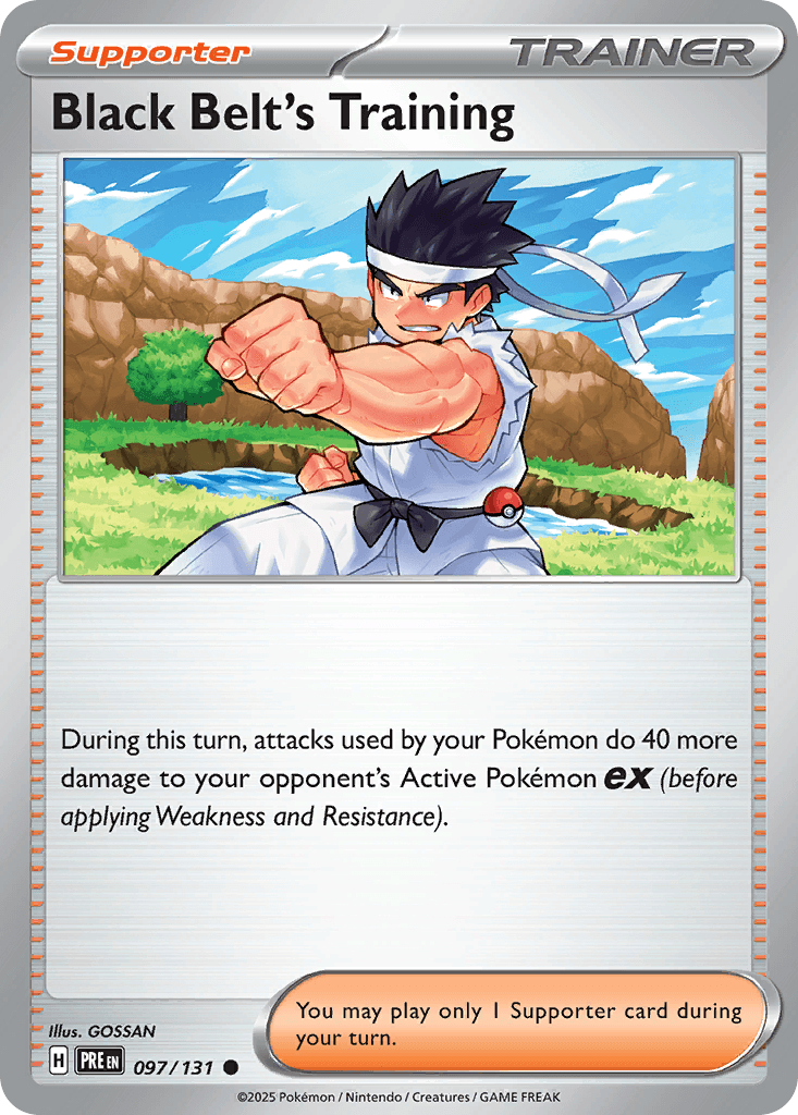 Black Belt's Training Pokémon card