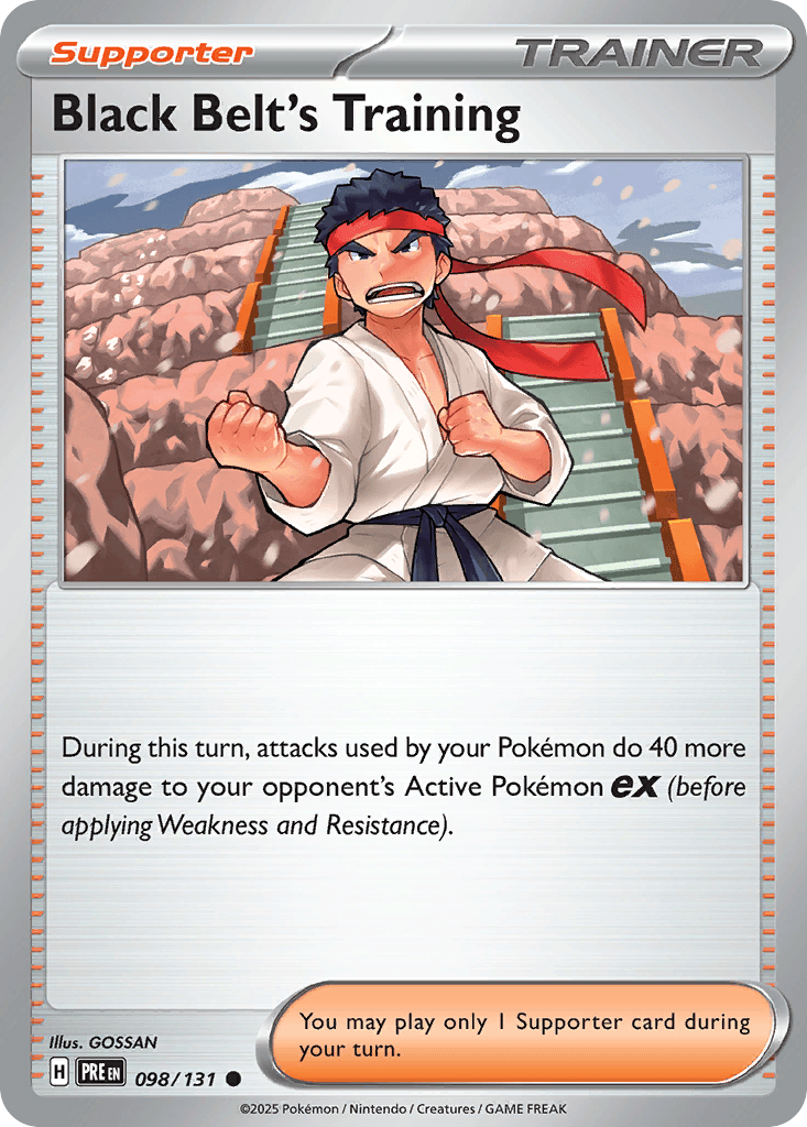 Black Belt's Training Pokémon card