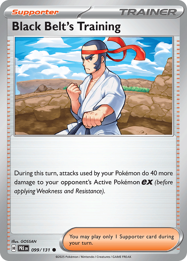 Black Belt's Training Pokémon card
