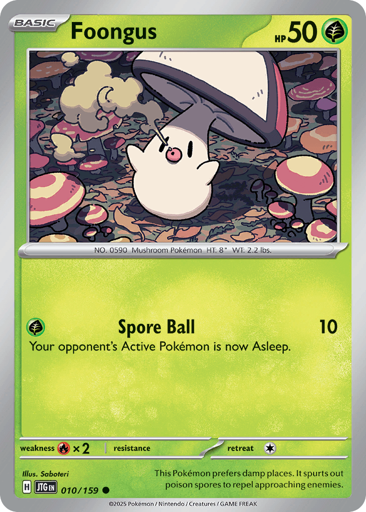 Foongus Pokémon card