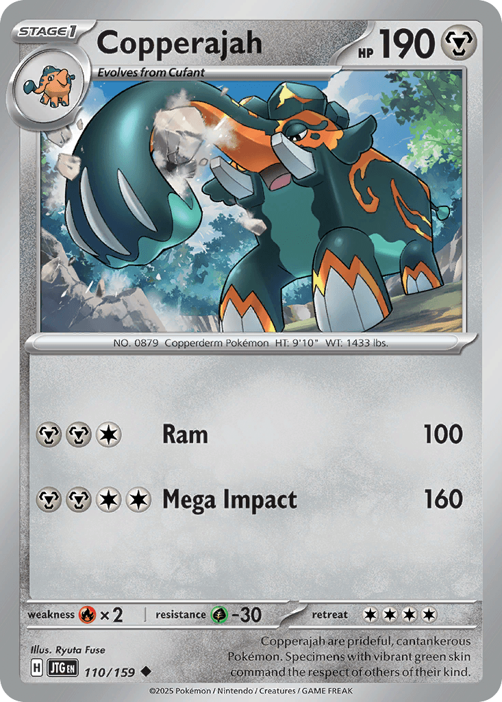 Copperajah Pokémon card